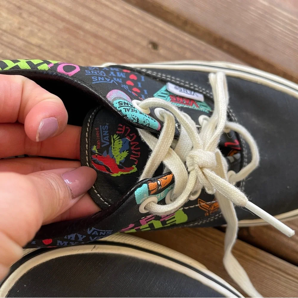 Vans Era “I ❤️ My Vans” Graphic Sneakers Black Multicolor Men’s 9 / Women’s 10.5